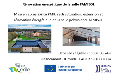 Subvention LEADER pour la rénovation énergétique de la Salle FAMISOL